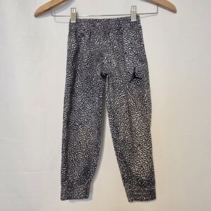 Air Jordan Elephant Print Gray Toddler Warm Up Track Pants 4 XS
